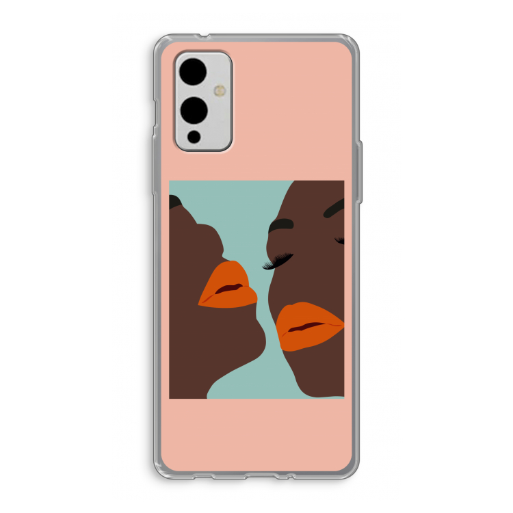 Orange lips: OnePlus 9 Transparant Hoesje