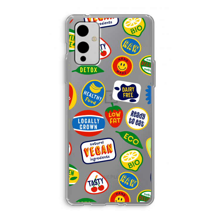 Fruitsticker: OnePlus 9 Transparant Hoesje