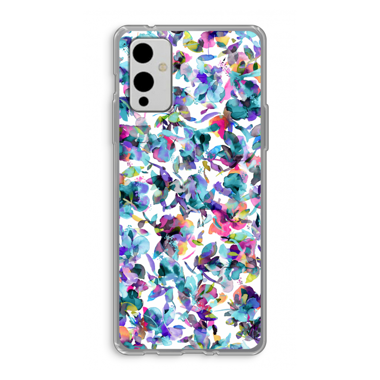 Hibiscus Flowers: OnePlus 9 Transparant Hoesje