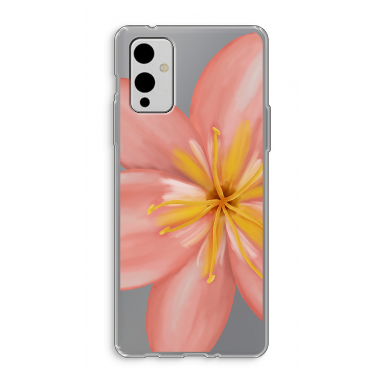 Pink Ellila Flower: OnePlus 9 Transparant Hoesje