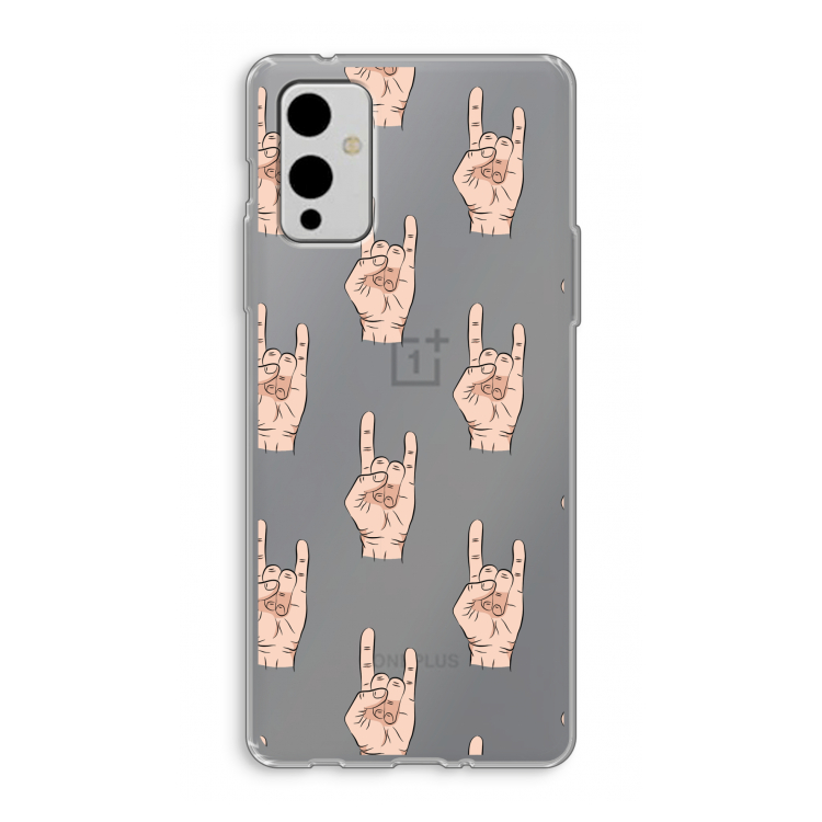 Rock: OnePlus 9 Transparant Hoesje