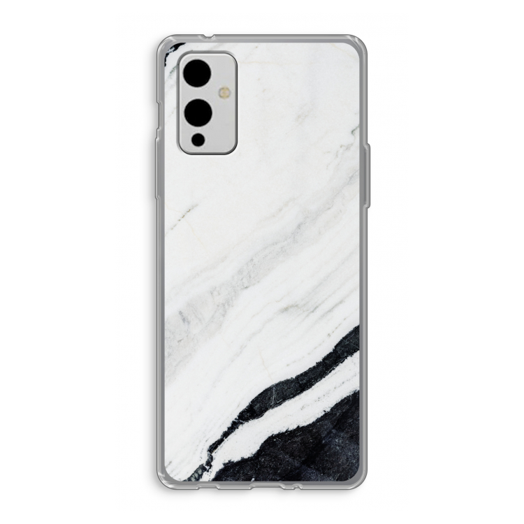 Elegante marmer: OnePlus 9 Transparant Hoesje