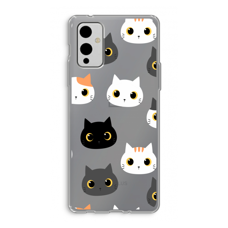 Katten: OnePlus 9 Transparant Hoesje