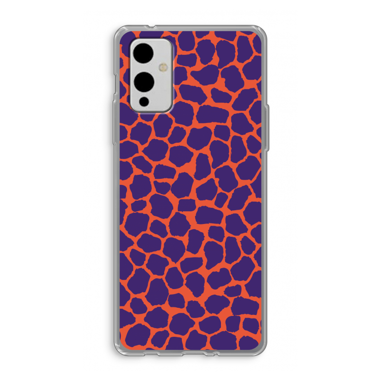 Purple Giraffe: OnePlus 9 Transparant Hoesje