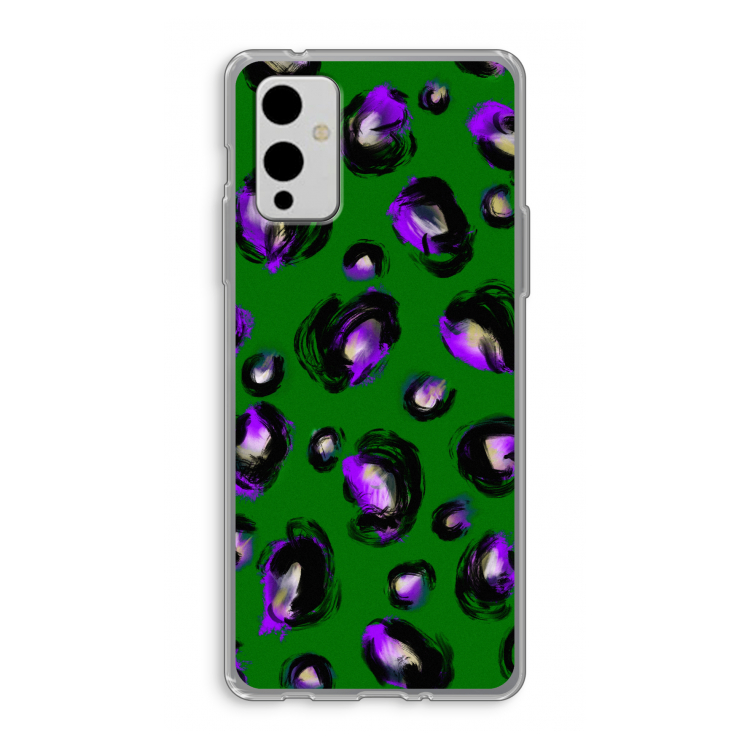 Green Cheetah: OnePlus 9 Transparant Hoesje