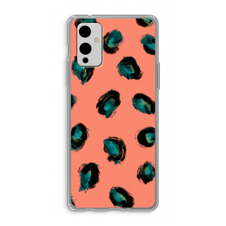 Pink Cheetah: OnePlus 9 Transparant Hoesje