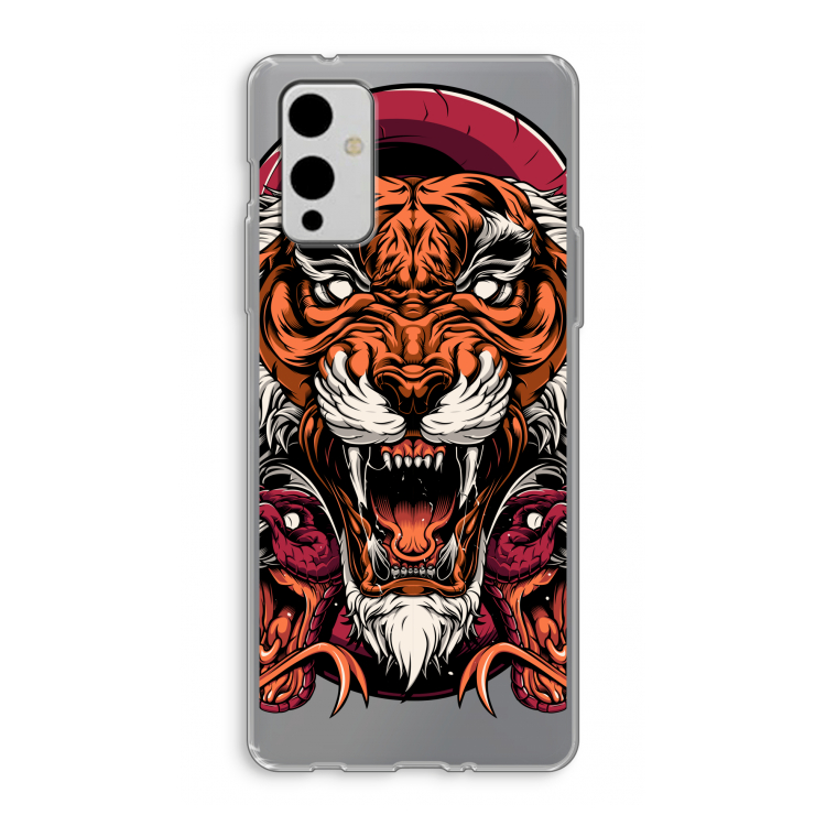 Tiger and Rattlesnakes: OnePlus 9 Transparant Hoesje