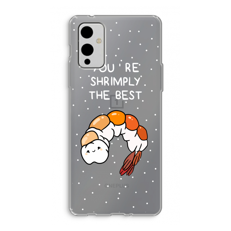 You're Shrimply The Best: OnePlus 9 Transparant Hoesje
