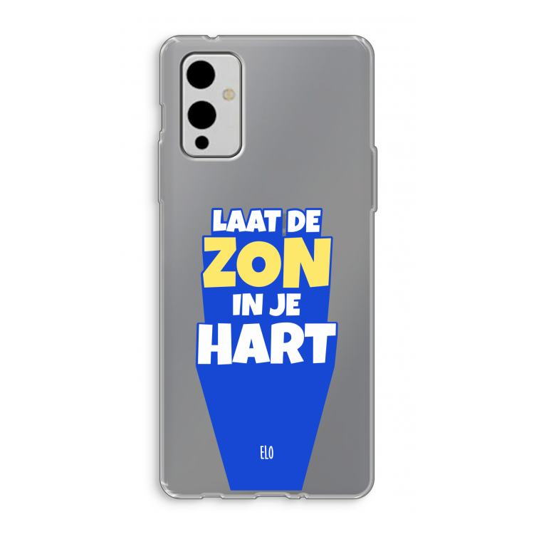 Laat de zon in je hart: OnePlus 9 Transparant Hoesje