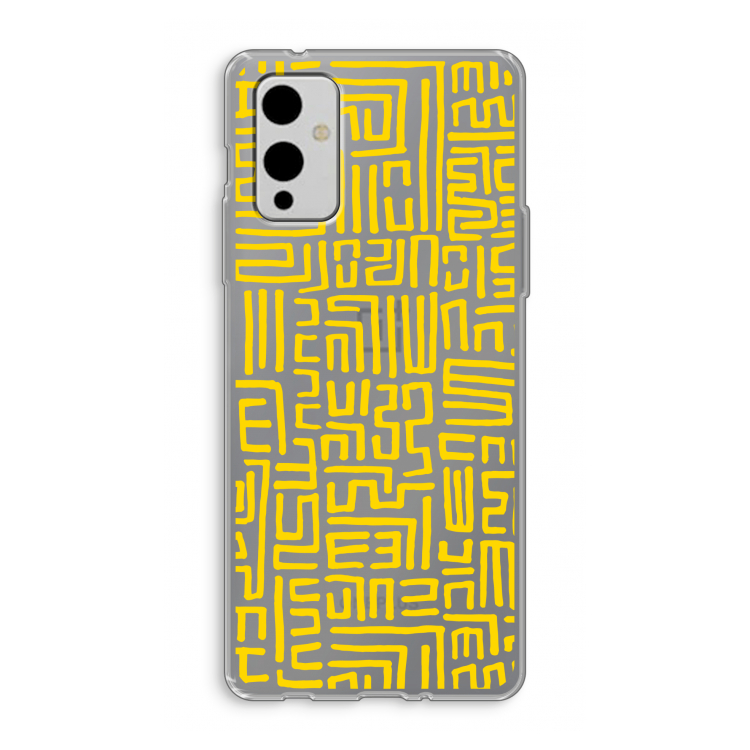 Majorelle Blue Print: OnePlus 9 Transparant Hoesje