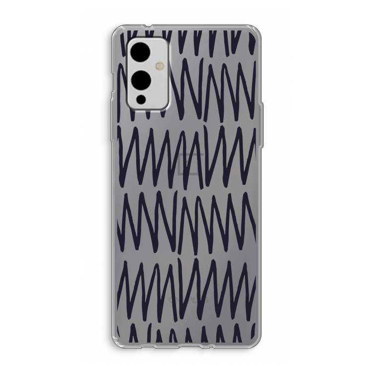 Marrakech Zigzag: OnePlus 9 Transparant Hoesje
