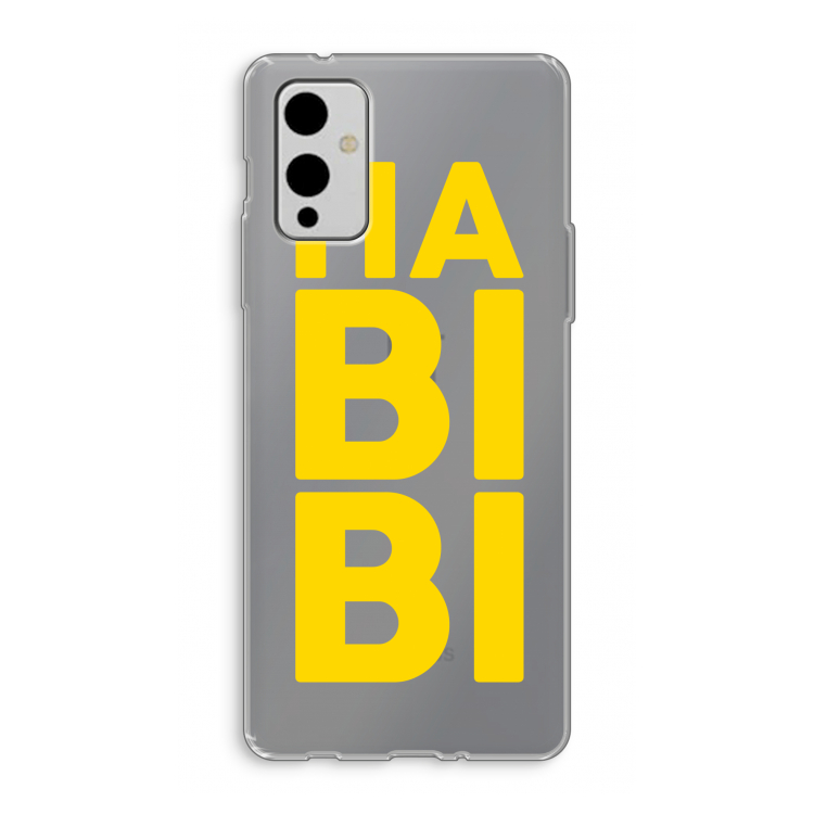 Habibi Blue: OnePlus 9 Transparant Hoesje