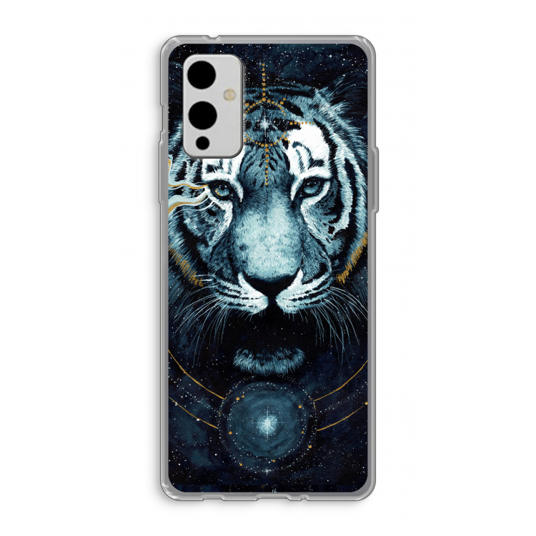 Darkness Tiger: OnePlus 9 Transparant Hoesje