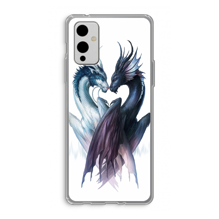 Yin Yang Dragons: OnePlus 9 Transparant Hoesje