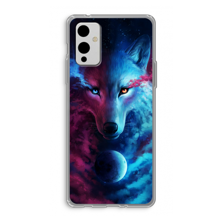 Where Light And Dark Meet: OnePlus 9 Transparant Hoesje