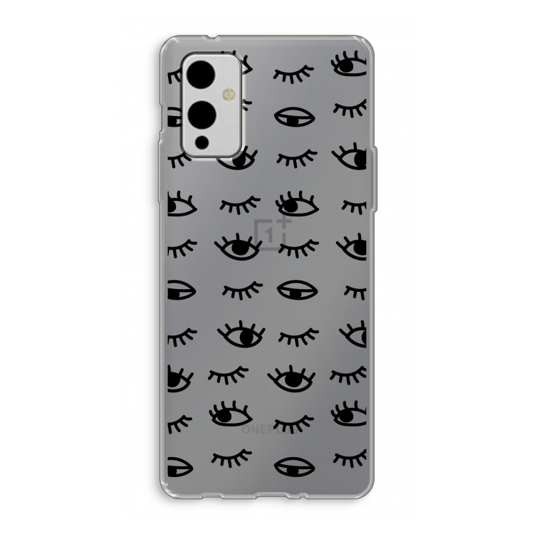 Eye pattern #2: OnePlus 9 Transparant Hoesje