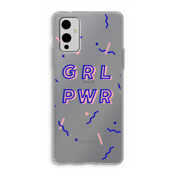 GRL PWR: OnePlus 9 Transparant Hoesje