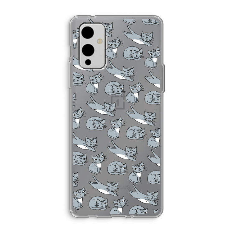 Poezen: OnePlus 9 Transparant Hoesje