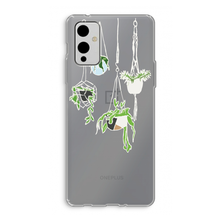Hang In There: OnePlus 9 Transparant Hoesje