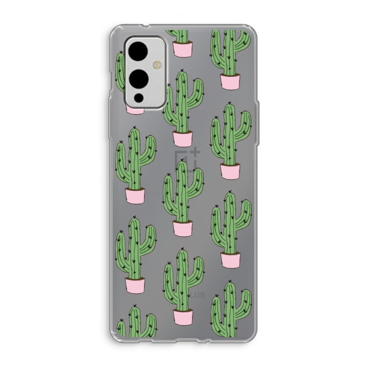 Cactus Lover: OnePlus 9 Transparant Hoesje