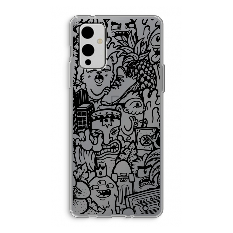 Vexx Black Mixtape: OnePlus 9 Transparant Hoesje