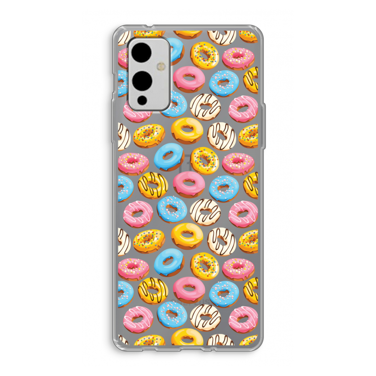 Pink donuts: OnePlus 9 Transparant Hoesje