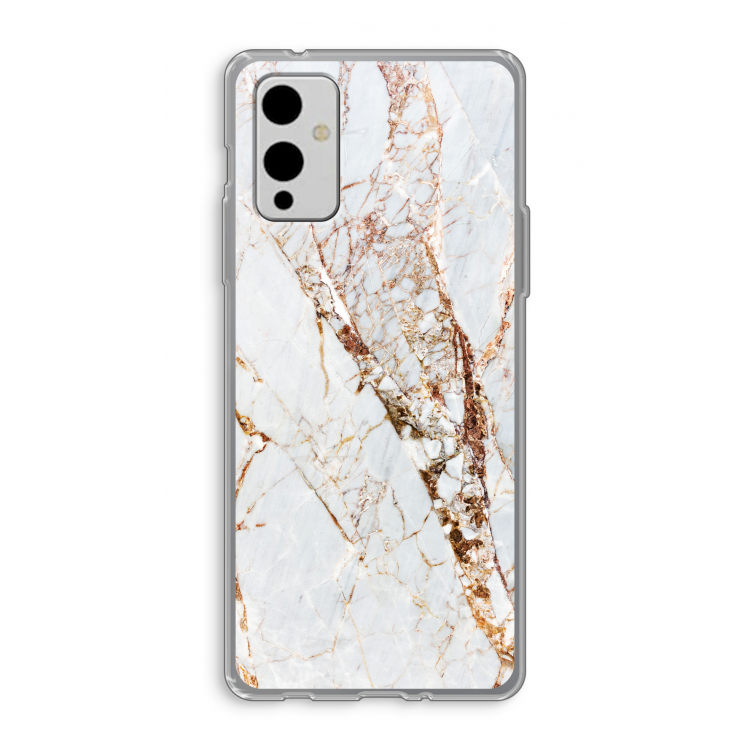 Goud marmer: OnePlus 9 Transparant Hoesje