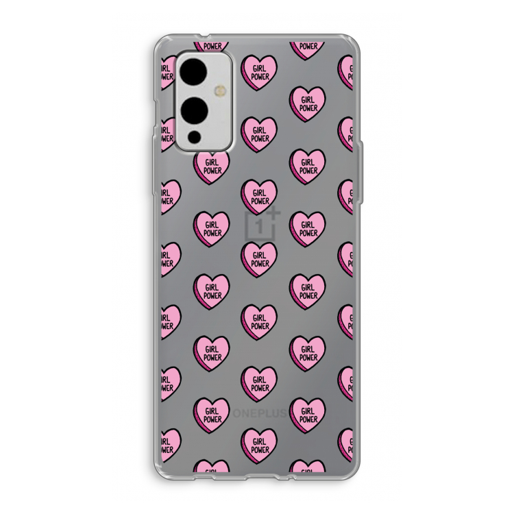 GIRL POWER: OnePlus 9 Transparant Hoesje