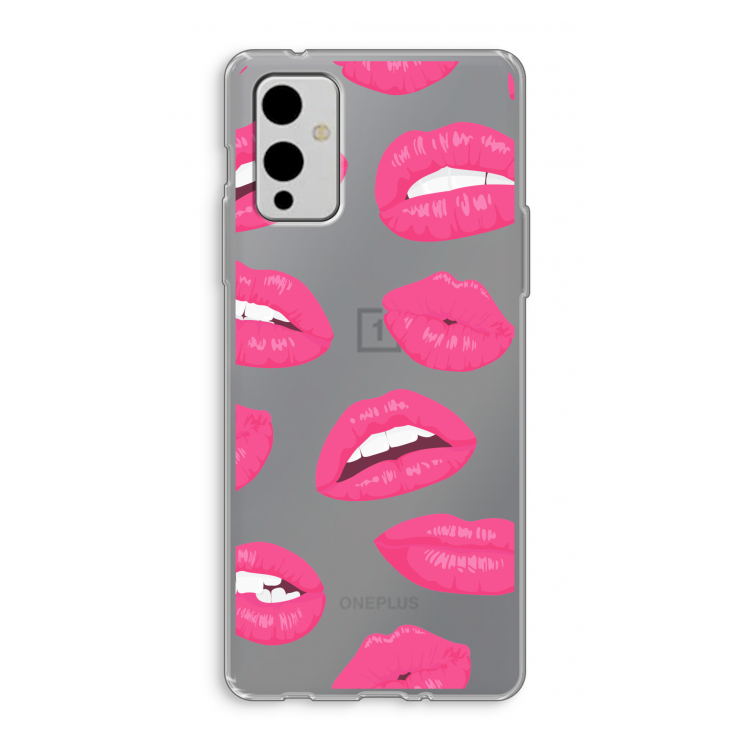 Bite my lip: OnePlus 9 Transparant Hoesje
