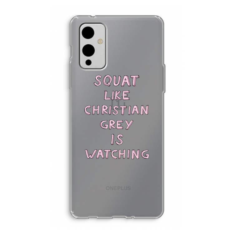 Christian Grey: OnePlus 9 Transparant Hoesje