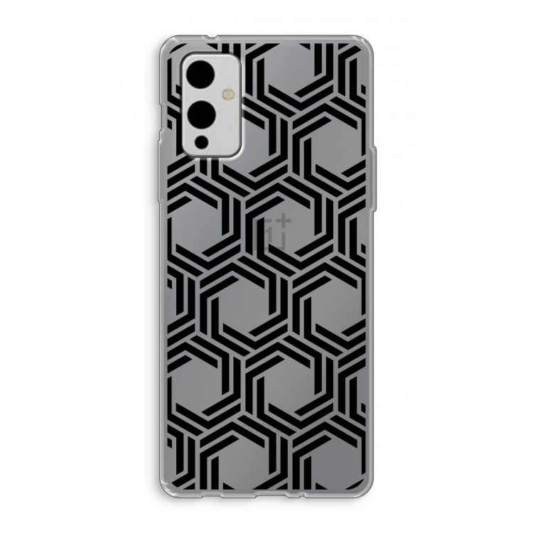 Geometrisch patroon: OnePlus 9 Transparant Hoesje