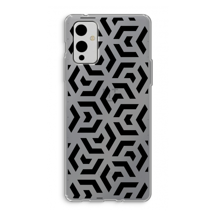 Crazy pattern: OnePlus 9 Transparant Hoesje