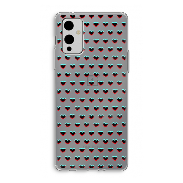 Hartjes: OnePlus 9 Transparant Hoesje