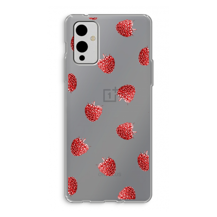 Framboosjes: OnePlus 9 Transparant Hoesje