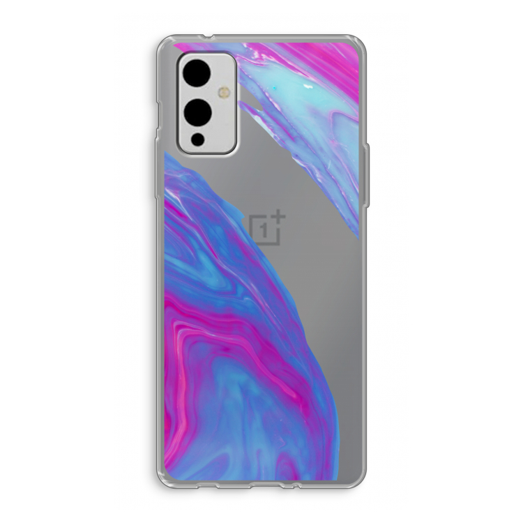 Zweverige regenboog: OnePlus 9 Transparant Hoesje