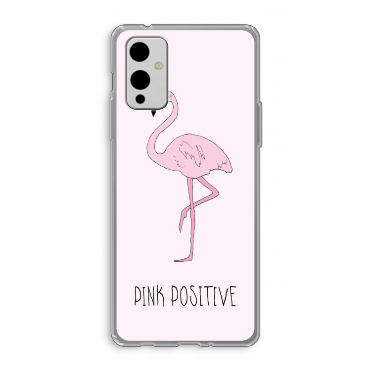 Pink positive: OnePlus 9 Transparant Hoesje