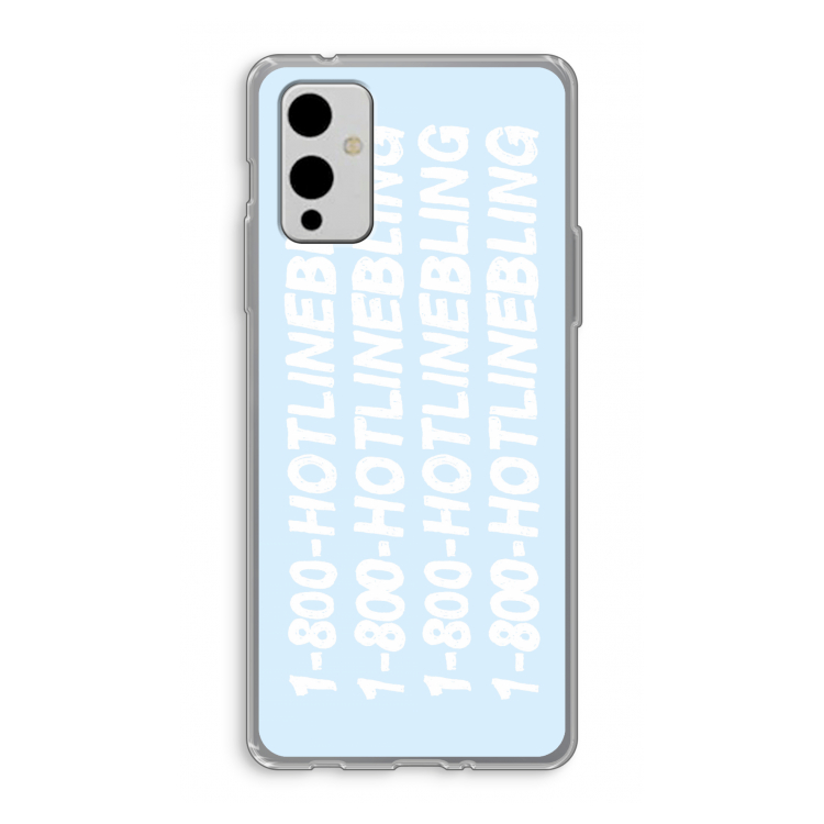 Hotline bling blue: OnePlus 9 Transparant Hoesje