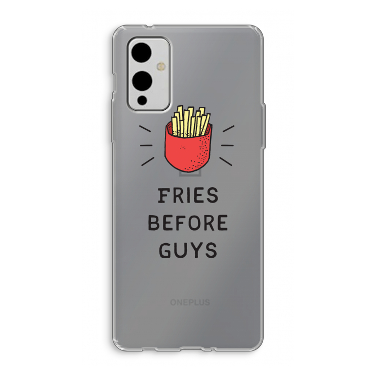 Fries before guys: OnePlus 9 Transparant Hoesje