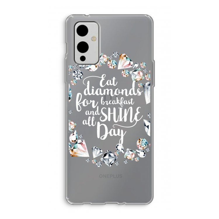 Diamonds: OnePlus 9 Transparant Hoesje