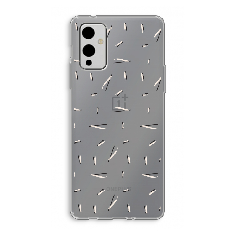 Hipster stripes: OnePlus 9 Transparant Hoesje