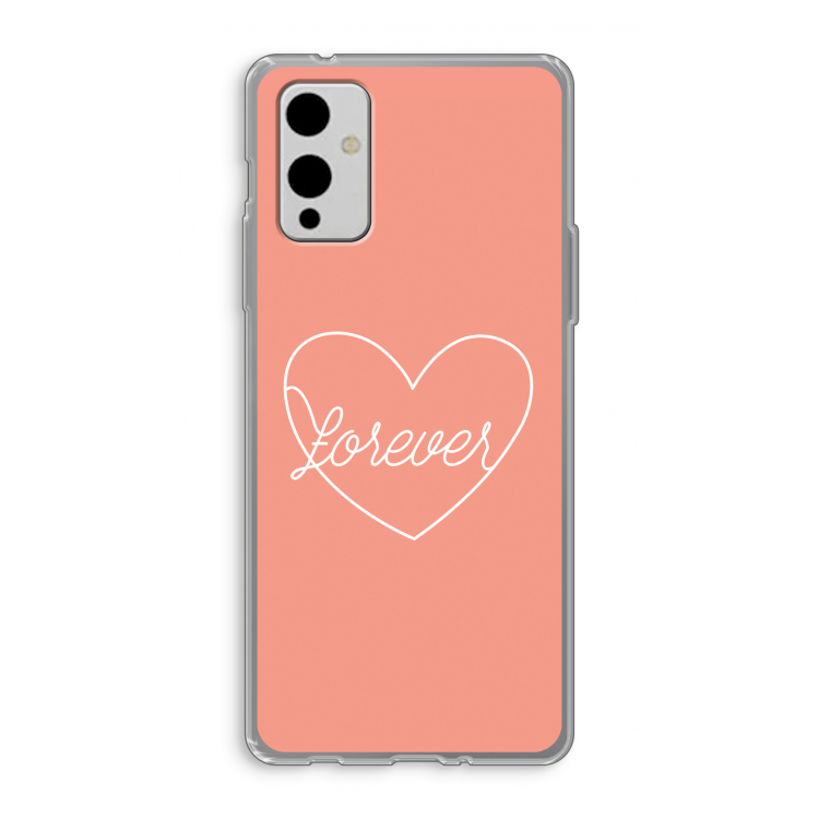 Forever heart: OnePlus 9 Transparant Hoesje