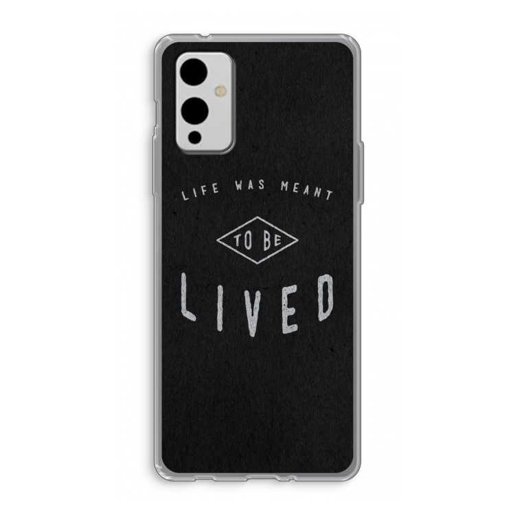 To be lived: OnePlus 9 Transparant Hoesje