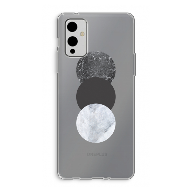Marmeren cirkels: OnePlus 9 Transparant Hoesje