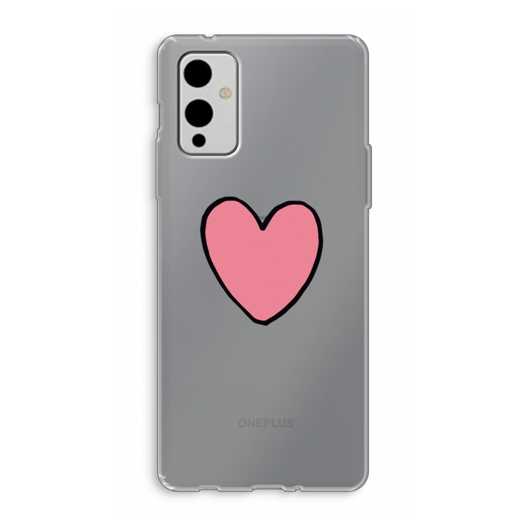 Hartje: OnePlus 9 Transparant Hoesje