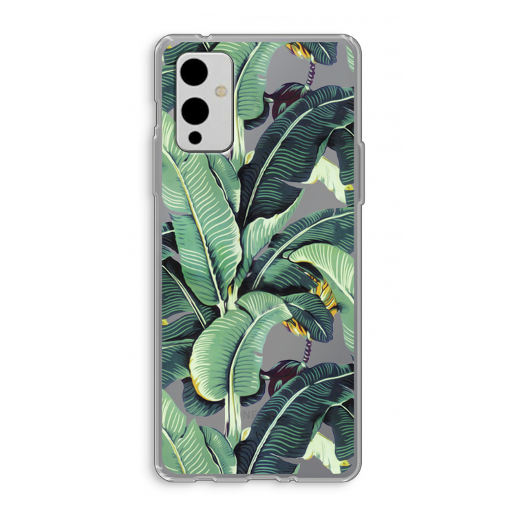 Bananenbladeren: OnePlus 9 Transparant Hoesje