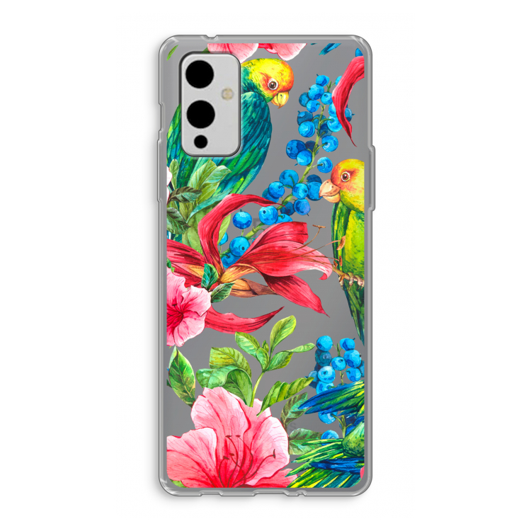 Papegaaien: OnePlus 9 Transparant Hoesje
