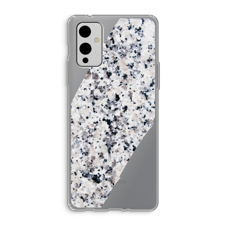 Gespikkelde marmer: OnePlus 9 Transparant Hoesje