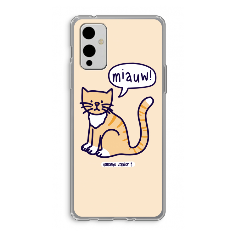 Miauw: OnePlus 9 Transparant Hoesje