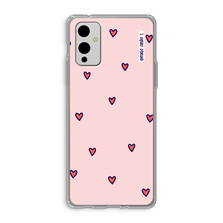 Hartjes: OnePlus 9 Transparant Hoesje