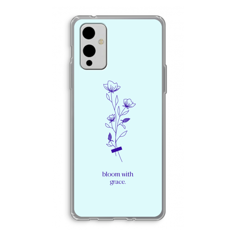 Bloom with grace: OnePlus 9 Transparant Hoesje